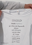 T-shirt humour maman, Cadeau original pour maman, Idée cadeau fête des mères ,T-shirt femme drôle personnalisé