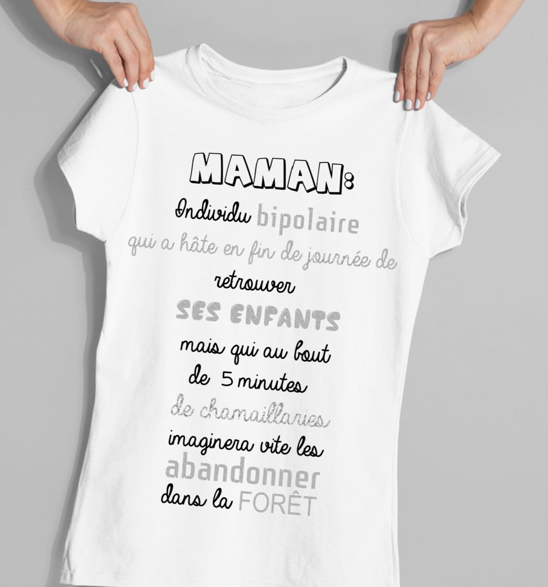 Shirt Personnalisé Tee Shirt Maman Parfaite T-shirt Humour Maman