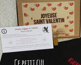 Box saint Valentin personnalisée, boxer saint Valentin, coffret cadeau homme, collection AMOUR
