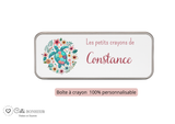 Kit rentrée école personnalisé – Motif tortue colorée, boîte à goûter, trousse, gourde personnalisée (Copie)