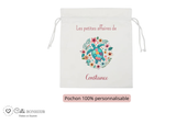 Kit rentrée école personnalisé – Motif tortue colorée, boîte à goûter, trousse, gourde personnalisée (Copie)