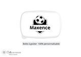Kit rentrée école personnalisé – Motif football, boîte à goûter, trousse, gourde personnalisée (Copie)
