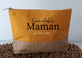 Trousse maman personnalisée "formidable maman" , pochette maman personnalisée, grande trousse maman, cadeau fête des mères