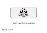 Kit rentrée école personnalisé – Motif football, boîte à goûter, trousse, gourde personnalisée (Copie)
