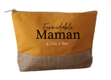 Trousse maman personnalisée "formidable maman" , pochette maman personnalisée, grande trousse maman, cadeau fête des mères