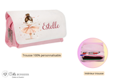 Kit rentrée école personnalisé – Motif danseuse étoile,  boîte à goûter, trousse, gourde personnalisée (Copie) (Copie)