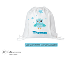 Kit rentrée école personnalisé – Motif chouette, boîte à goûter, trousse, gourde personnalisée (Copie)