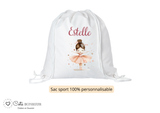 Kit rentrée école personnalisé – Motif danseuse étoile,  boîte à goûter, trousse, gourde personnalisée (Copie) (Copie)