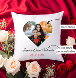 Coussin saint Valentin personnalisé, coussin photo personnalisé, cadeau saint Valentin, cadeau couple