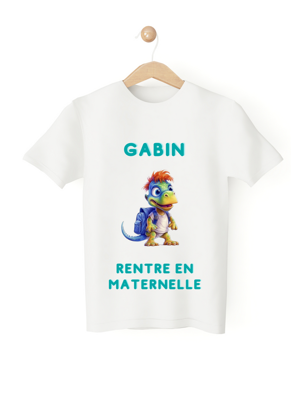 Tee shirt rentrée des classes personnalisé enfant , tee shirt personnalisé, tenue personnalisée rentrée scolaire