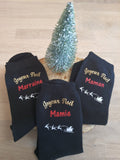 Chaussettes Joyeux Noël 2022, chaussettes noel personnalisées, cadeau noël