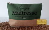Trousse Super Maîtresse personnalisable – Cadeau de fin d’année scolaire , cadeau maîtresse personnalisé