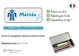 Kit rentrée école personnalisé – Motif robot bleu,  boîte à goûter, trousse, gourde personnalisée (Copie) (Copie) (Copie) (Copie)