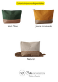 Trousse maman personnalisée "maman d'amour" , pochette maman personnalisée toile de jute coton , grande trousse maman, cadeau fête des mères