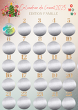 Calendrier de l’Avent Famille à Gratter – 25 Activités de Noël à Faire Ensemble – Magie de Noël Parents Enfants