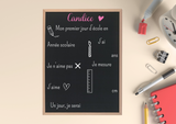 Tableau de rentrée scolaire personnalisé , Tableau premier jour d’école réutilisable - Ardoise rentrée scolaire personnalisée
