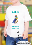 Tee shirt rentrée des classes personnalisé enfant , tee shirt personnalisé, tenue personnalisée rentrée scolaire