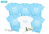 T-shirt EVJF personnalisé - Team Bride & Future Mariée -  Enterrement de Vie de Jeune Fille - Plusieurs Coloris