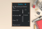 Tableau de rentrée scolaire personnalisé , Tableau premier jour d’école réutilisable - Ardoise rentrée scolaire personnalisée