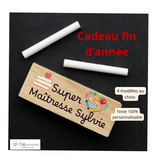 Brosse à tableau personnalisée, cadeau super maîtresse, Effaceur Super Maîtresse, Cadeau personnalisé enseignant , cadeau fin d'année école