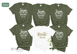 T-shirt EVJF personnalisé - Team Bride & Future Mariée -  Enterrement de Vie de Jeune Fille - Plusieurs Coloris