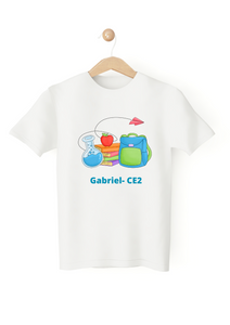 Tee shirt rentrée des classes personnalisé expérience , tee shirt personnalisé école enfant, tenue personnalisée rentrée scolaire