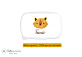 Kit rentrée école personnalisé – Motif renard, boîte à goûter, trousse, gourde personnalisée (Copie) (Copie) (Copie)
