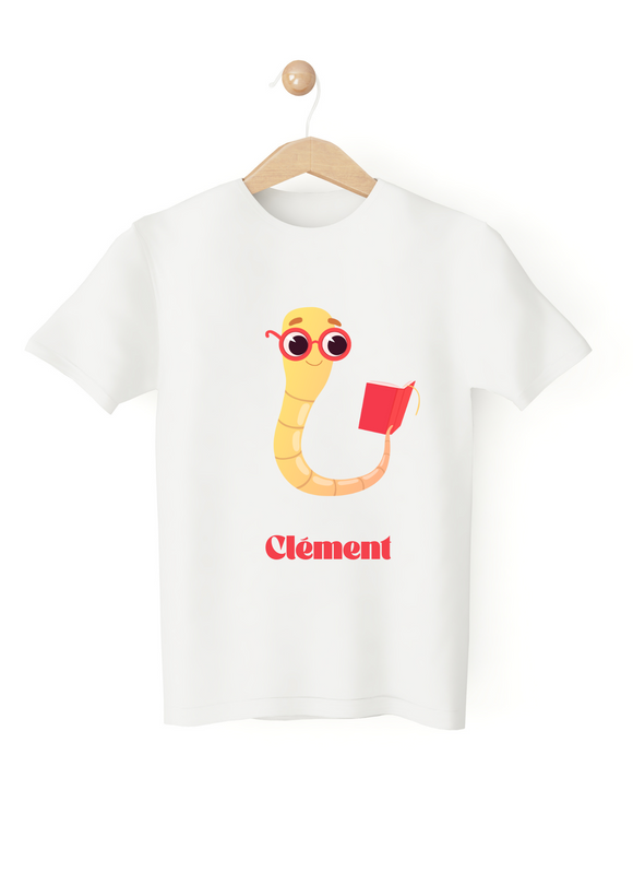 Tee shirt personnalisé livre, tee shirt personnalisé enfant , tenue personnalisée rentrée scolaire, j'aime lire