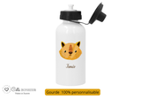Kit rentrée école personnalisé – Motif renard, boîte à goûter, trousse, gourde personnalisée (Copie) (Copie) (Copie)