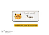 Kit rentrée école personnalisé – Motif renard, boîte à goûter, trousse, gourde personnalisée (Copie) (Copie) (Copie)