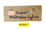 Brosse à tableau personnalisée, cadeau super maîtresse, Effaceur Super Maîtresse, Cadeau personnalisé enseignant , cadeau fin d'année école