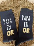 Chaussettes personnalisées, chaussettes papa, tonton parrain, papi, frère, cadeau noël personnalisé