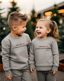 Sweats assortis frères et soeurs personnalisables, cadeau pour enfant, sweat à message spécial, sweat famille