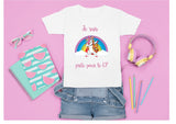 Tee shirt rentrée des classes licorne personnalisé , tee shirt personnalisé licorne , tenue personnalisée rentrée scolaire