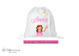 Kit rentrée école personnalisé – Motif princesse, boîte à goûter, trousse, gourde personnalisée (Copie) (Copie)