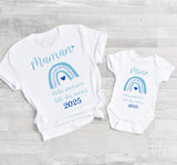 Tee shirt maman mini, première fête des mères, maman et moi, maman et bébé , tee shirt duo, tee shirt famille, tee shirt personnalisé