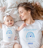 Tee shirt maman mini, première fête des mères, maman et moi, maman et bébé , tee shirt duo, tee shirt famille, tee shirt personnalisé