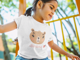 body ou t- shirt enfant personnalisé petite ourse et prénom , t-shirt maternelle ourson , tenue personnalisée crèche, body personnalisé