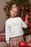 Sweat noël personnalisé enfant sage, sweat noël enfant , tenue noël prénom, pull noël personnalisé