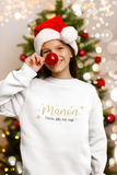 Sweat noël personnalisé enfant sage, sweat noël enfant , tenue noël prénom, pull noël personnalisé