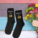 Chaussettes personnalisées mamie, cadeau mamie, chaussettes maman, cadeau personnalisé