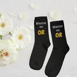 Chaussettes personnalisées mamie, cadeau mamie, chaussettes maman, cadeau personnalisé