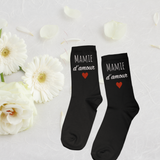 Chaussettes personnalisées mamie, cadeau mamie, chaussettes maman, cadeau personnalisé