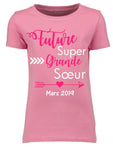 Tee shirt annonce grossesse future super soeur, future super soeur  super soeur, grande soeur, annonce grossesse, tee shirt personnalisé