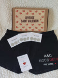 Coffret saint Valentin personnalisé, box nous deux, coffret cadeau homme, collection NOUS DEUX