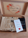 Box mamie personnalisée, coffret cadeau mamie, cadeau mamie, fête des grands mères, sac mamie et chaussettes