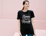 T- shirt maman reine ,cadeau super maman, haut maman, fête des mères