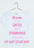 Tee shirt annonce grossesse future grande soeur, future grande , super soeur, grande soeur, annonce grossesse