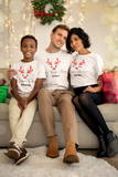 Tee shirt famille noël, tee shirt noël personnalisé , tee shirt assorti noël