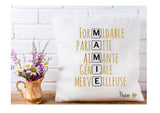 Coussin Mamie définition Scrabble personnalisé, cadeau fête des grands mères /Mamie , cadeau mamie